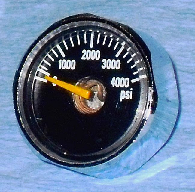 INDUSTRIALDUTY 4000 PSI PRESSURE GAUGE for PCP AIRGUNS 1/8 NPT CENTER